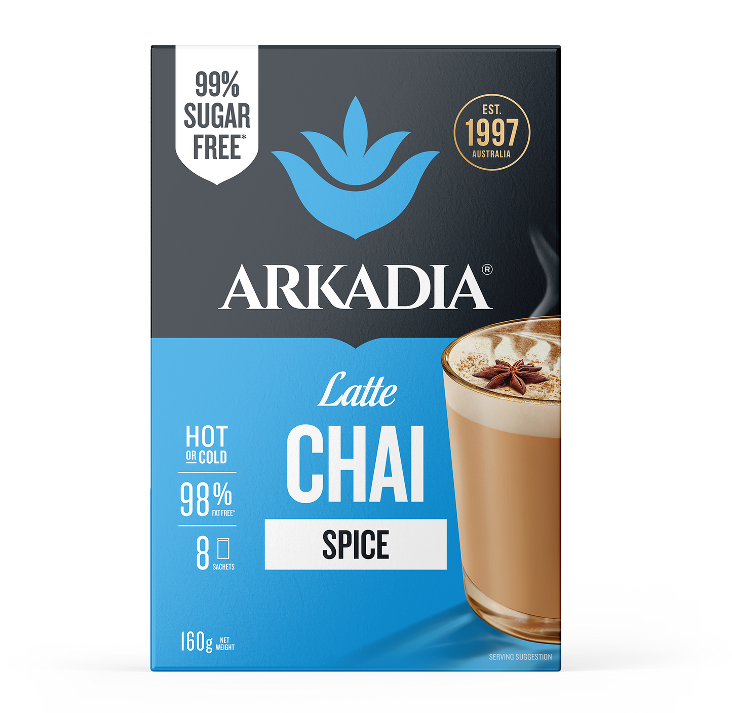 Arkadia Chai Spice 99% Sugar Free 8 Pack