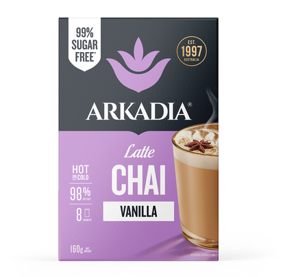Arkadia Chai Vanilla 99% Sugar Free 8 Pack