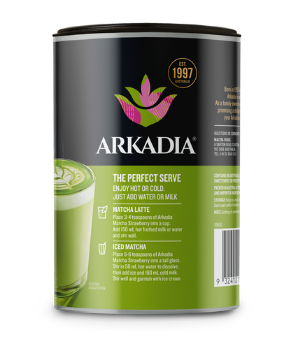 Arkadia Matcha Latte Strawberry 220g