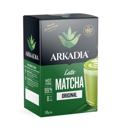 Arkadia Matcha Latte Original Sachet 8 Pack