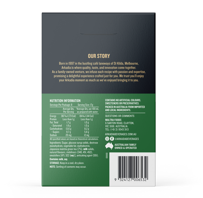 Arkadia Matcha Latte Original Sachet 8 Pack